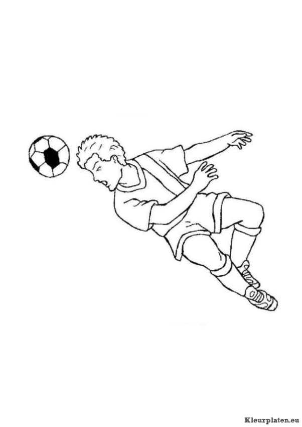 Voetbal kleurplaten