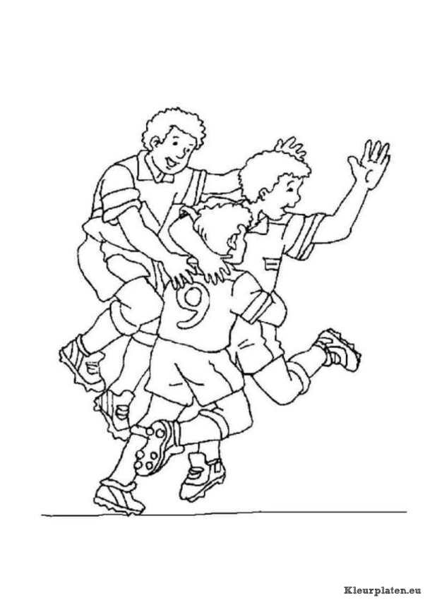 Voetbal kleurplaten