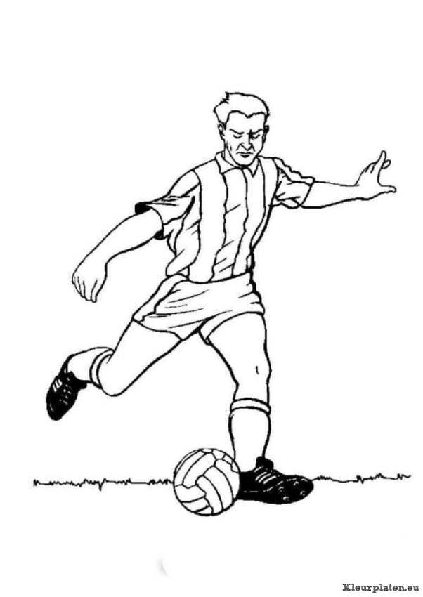Voetbal kleurplaten