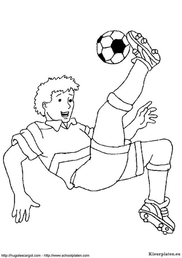 Voetbal kleurplaten
