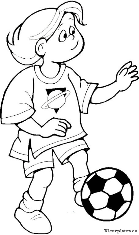 Voetbal kleurplaten