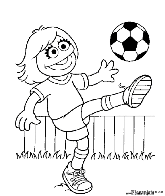 Voetbal kleurplaten