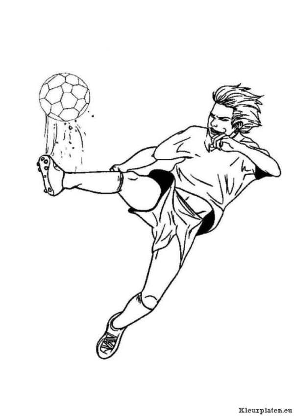 Voetbal kleurplaten