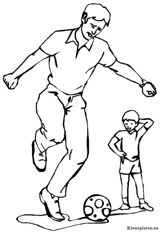 Voetbal kleurplaten