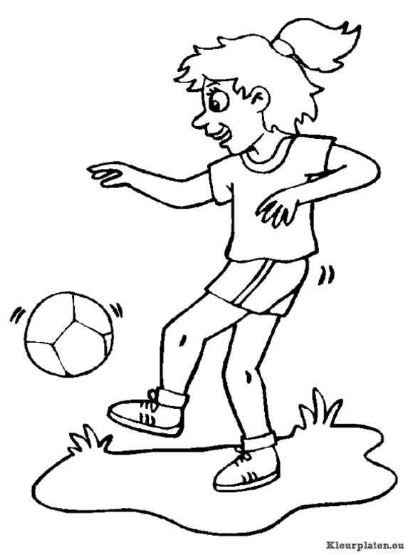 Voetbal kleurplaten