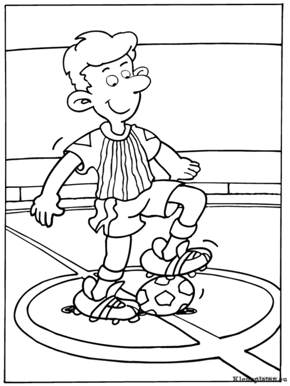 Voetbal kleurplaten