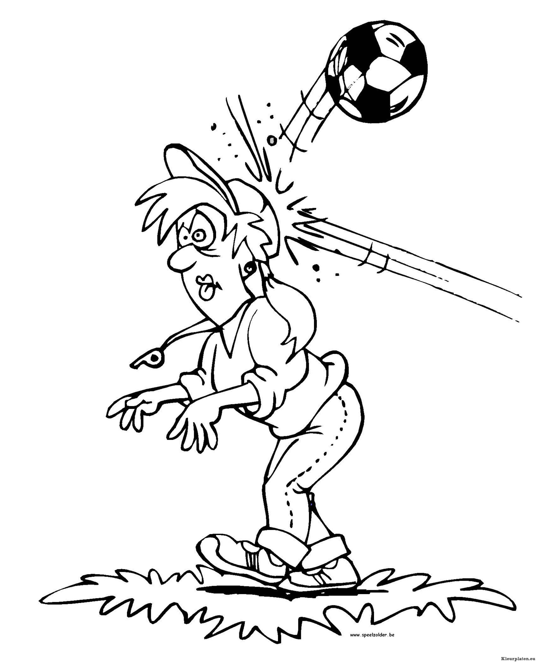 Voetbal kleurplaten