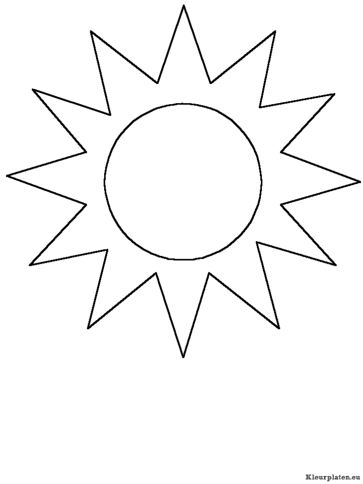 Vormen kleurplaten