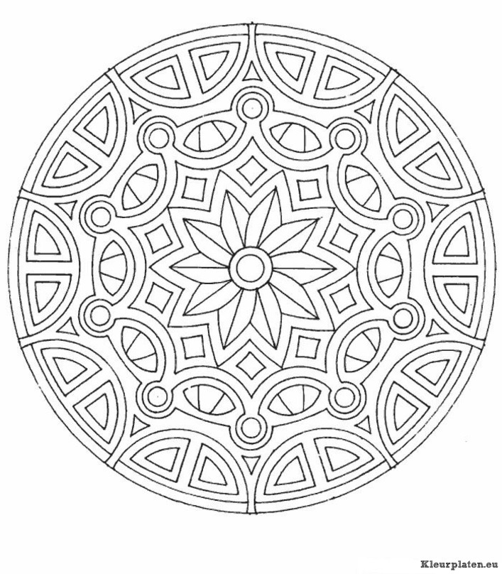 Mandala algemeen kleurplaten