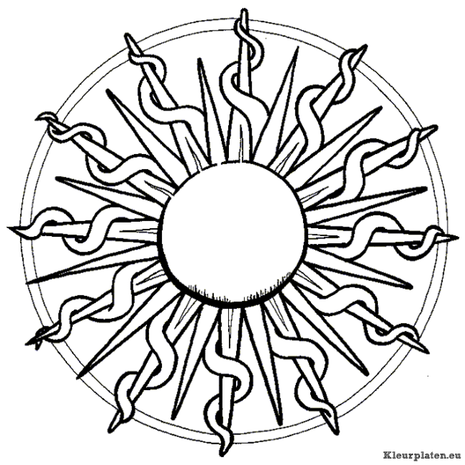 Mandala algemeen kleurplaat