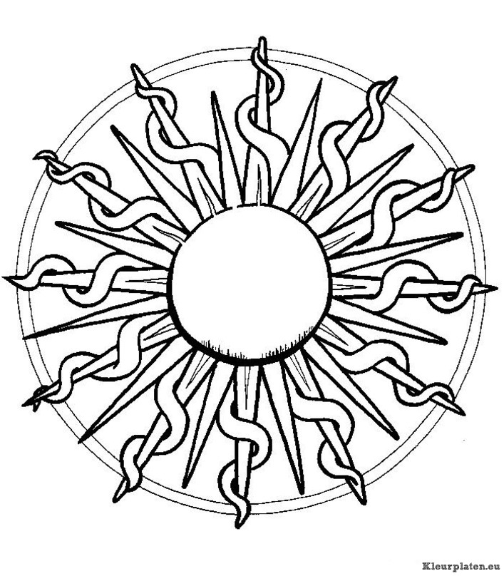 Mandala algemeen kleurplaten