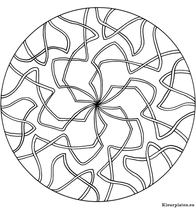 Mandala algemeen kleurplaat