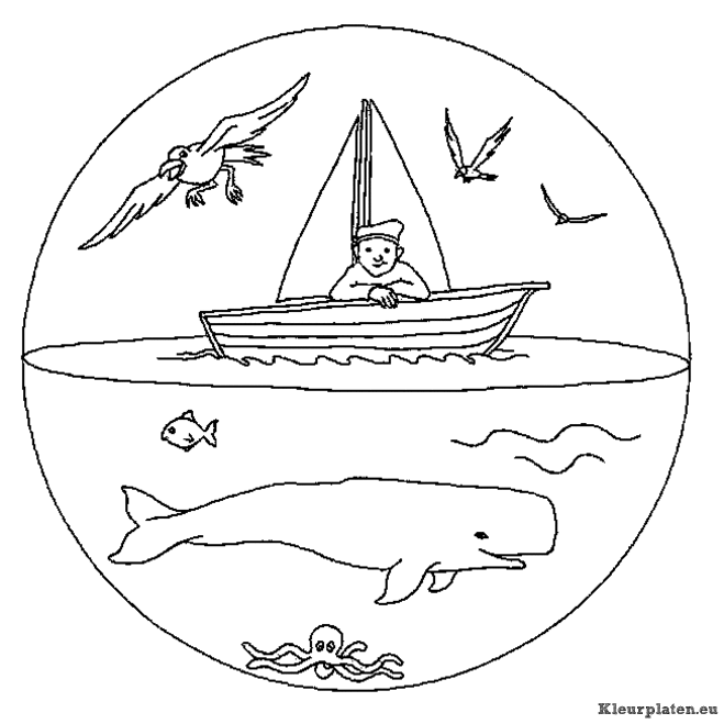 Mandala dieren kleurplaten