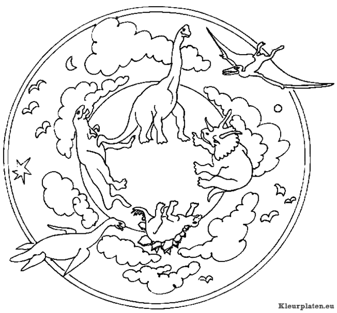 Mandala dieren kleurplaten