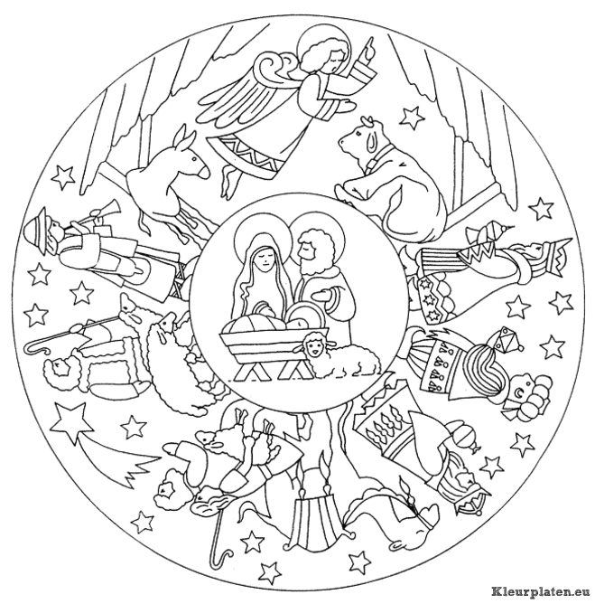 Mandala dieren kleurplaten