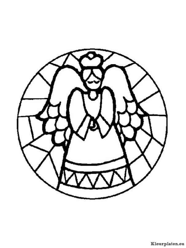 Mandala kerstmis kleurplaten