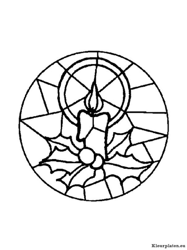 Mandala kerstmis kleurplaten