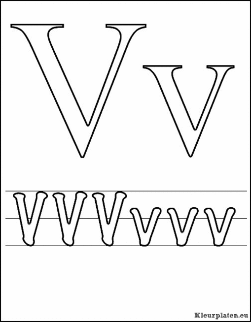 Letters kleurplaten