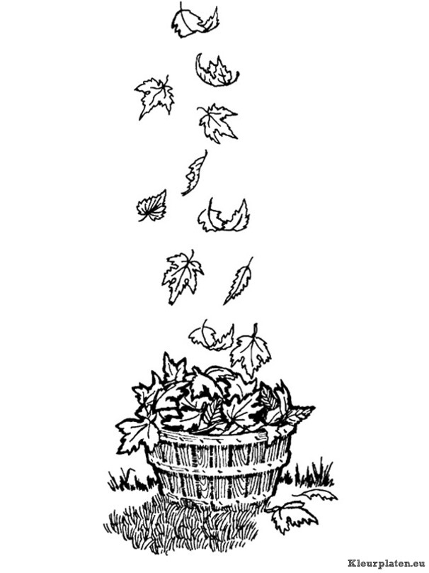 Herfst kleurplaten