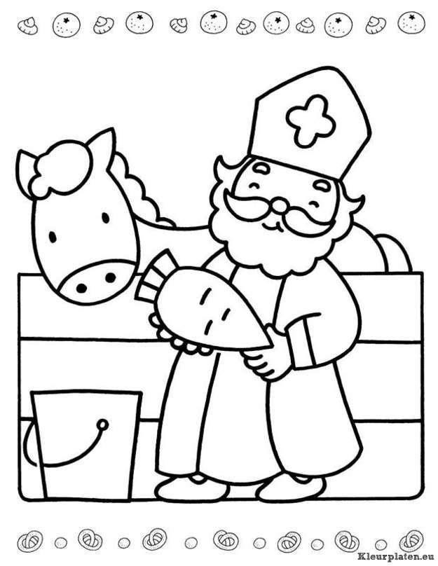 Sinterklaas kinder pieten kleurplaten