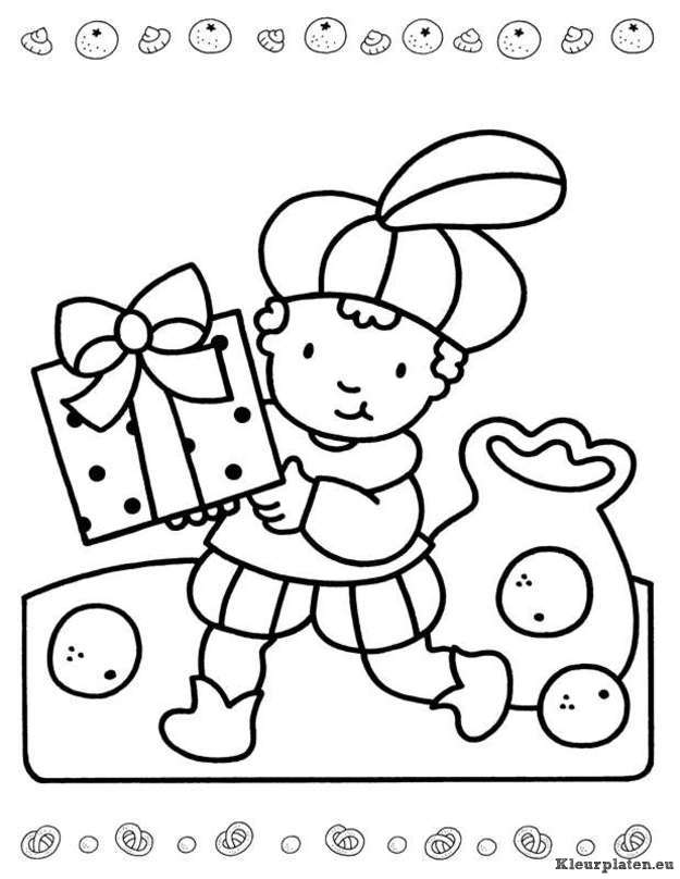 Sinterklaas kinder pieten kleurplaten