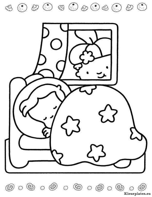 Sinterklaas kinder pieten kleurplaten