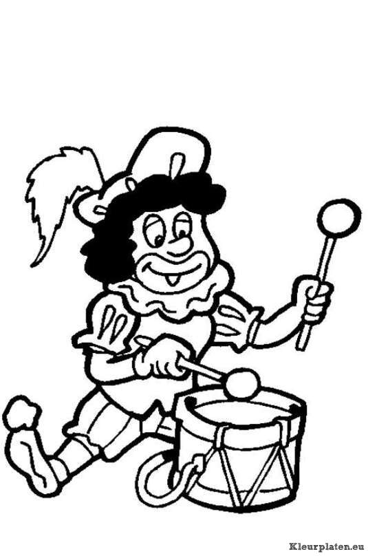 Sinterklaas kinder pieten kleurplaten