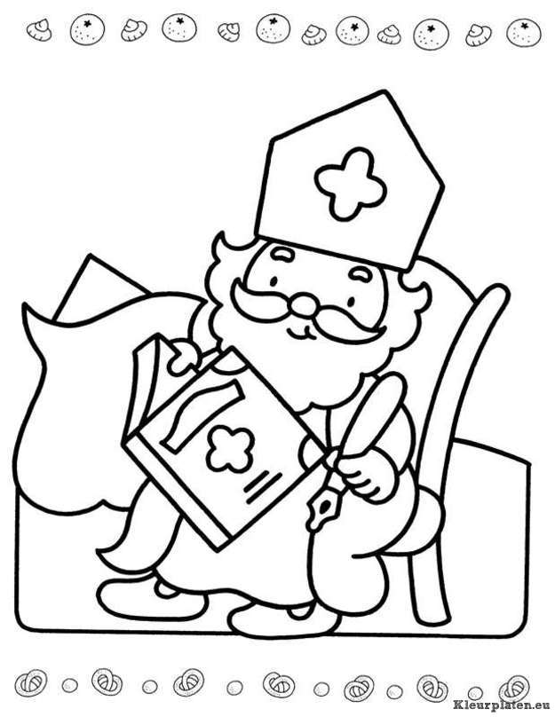 Sinterklaas kinder pieten kleurplaten