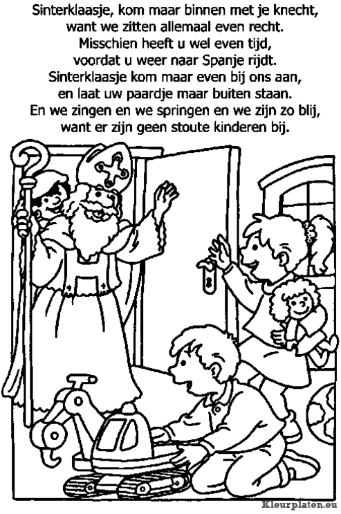 Sinterklaasje kom maar binnen met je knecht