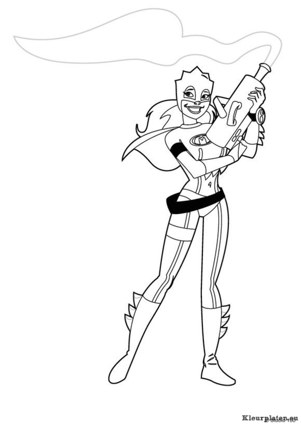 Mega mindy kleurplaat 09288 kleurplaat