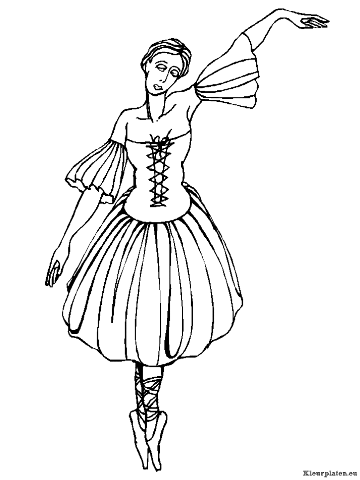 Ballet kleurplaten