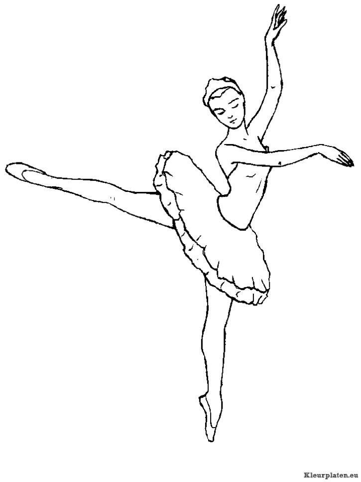Ballet kleurplaat