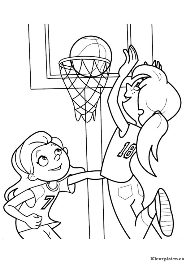 Basketbal kleurplaten