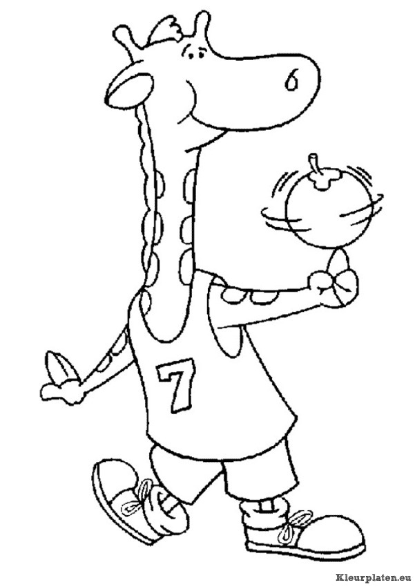 Basketbal kleurplaten