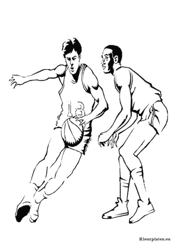 Basketbal kleurplaten