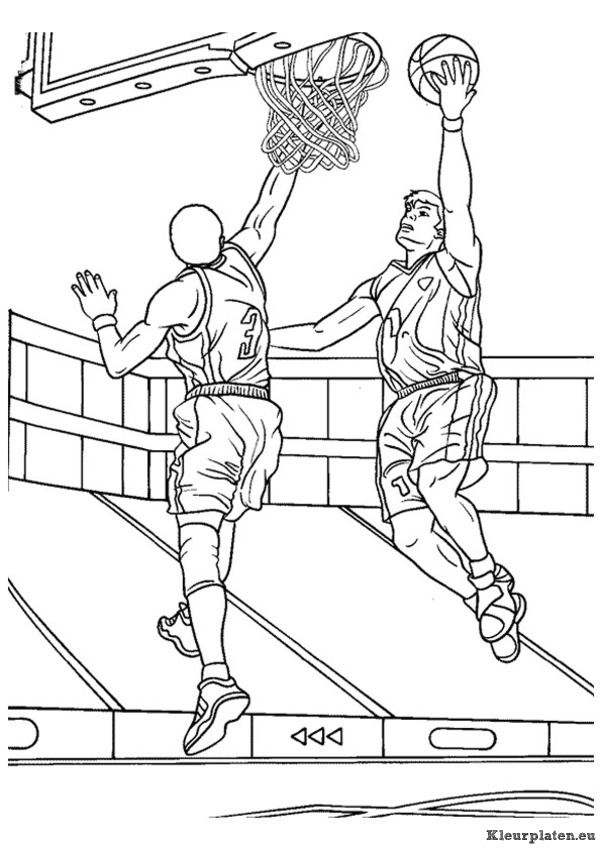 Basketbal kleurplaten