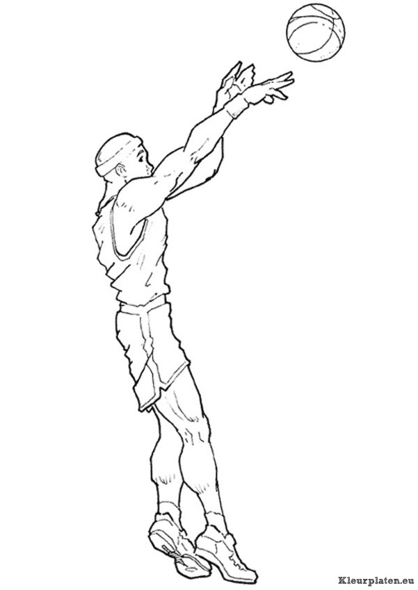 Basketbal kleurplaten