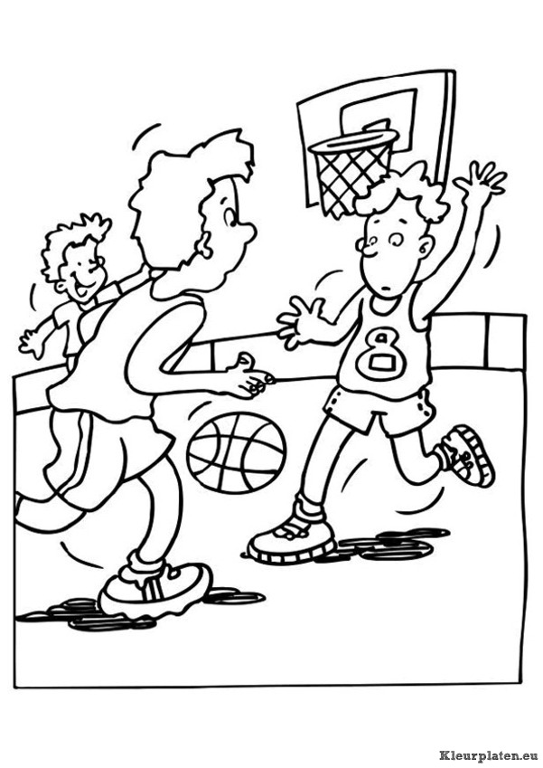 Basketbal kleurplaten
