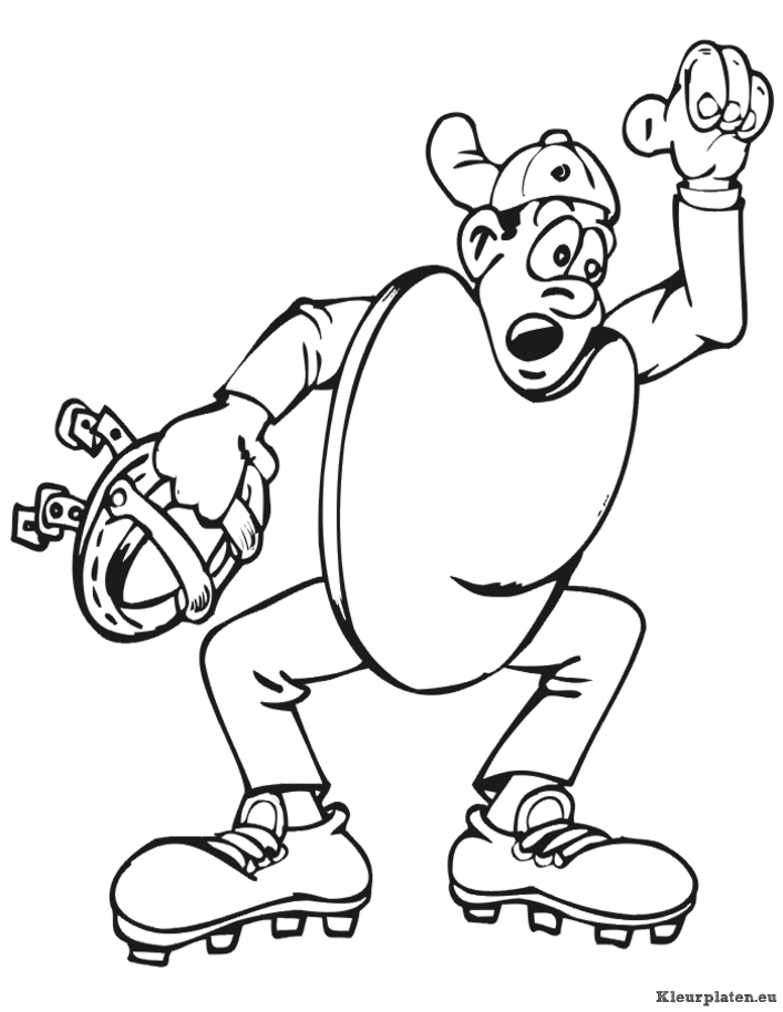 Honkbal kleurplaten