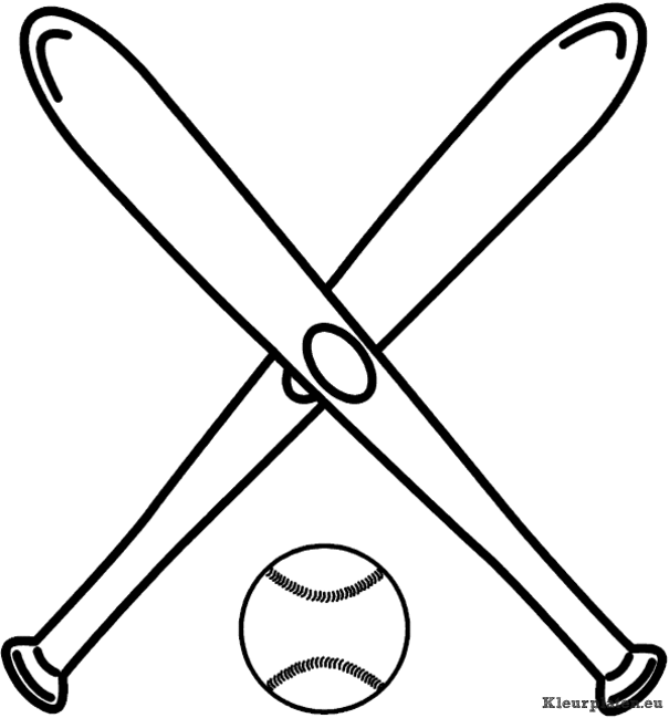 Honkbal kleurplaten