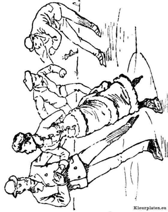Schaatsen kleurplaten