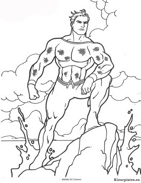 Aquaman kleurplaten