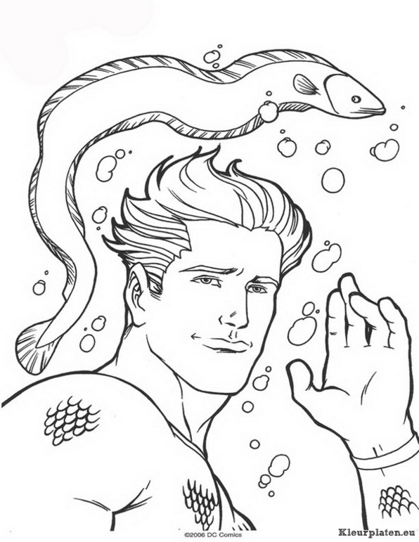 Aquaman kleurplaten