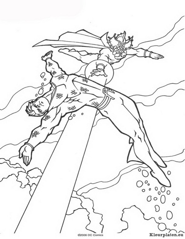 Aquaman kleurplaten