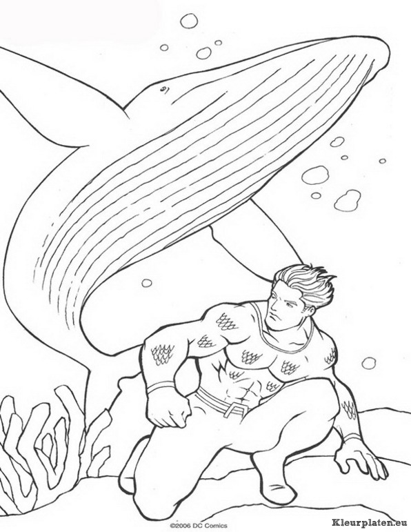 Aquaman kleurplaten