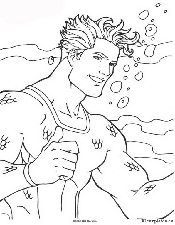 Aquaman kleurplaten