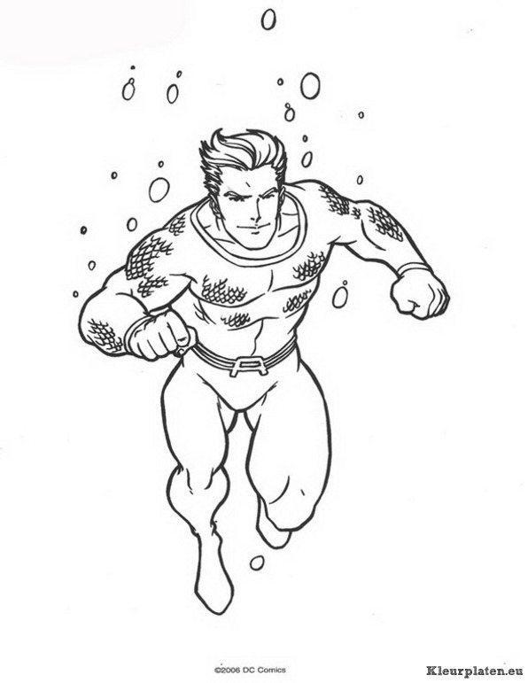 Aquaman kleurplaten