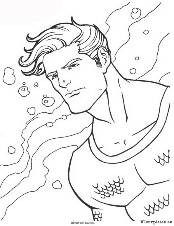Aquaman kleurplaten