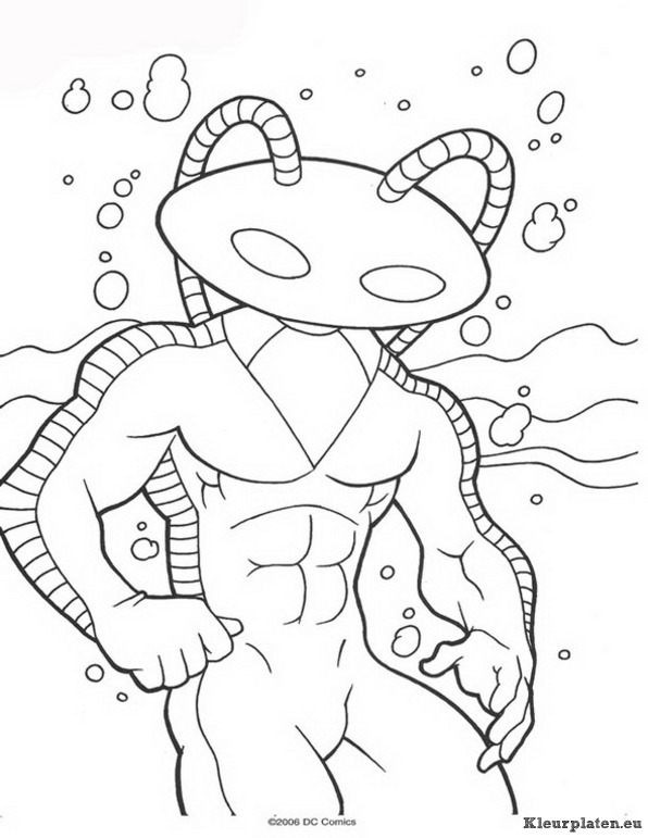 Aquaman kleurplaten