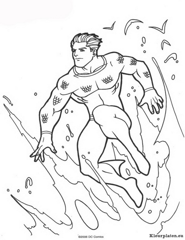 Aquaman kleurplaten